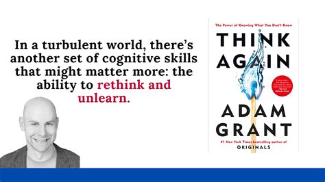 Book Summary Think Again By Adam Grant The Power Of Knowing What You Don T Know