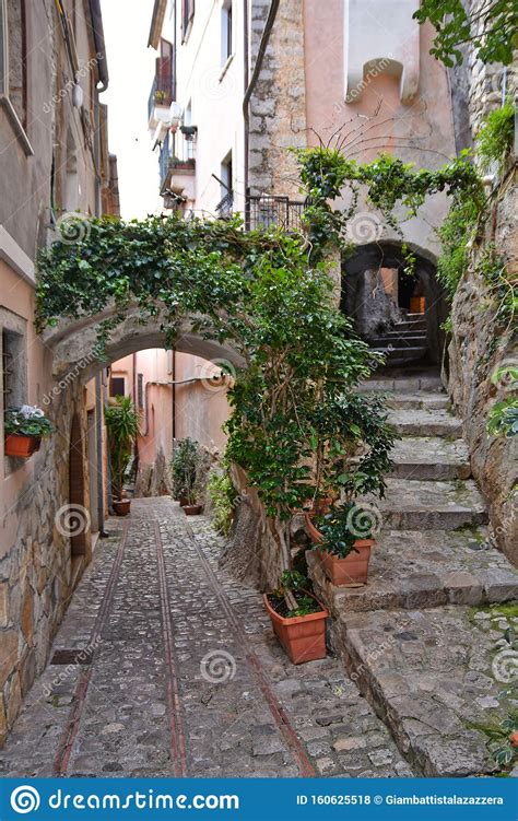 Travel In Old Italian Villages Stock Photo Image Of Alley Town