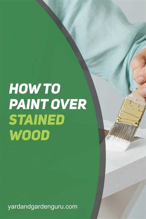 How To Paint Over Stained Wood