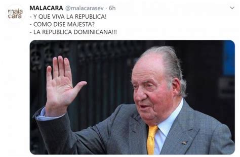 0 reply 56 minutes ago. Los memes de la marcha del Rey emérito Juan Carlos I de España