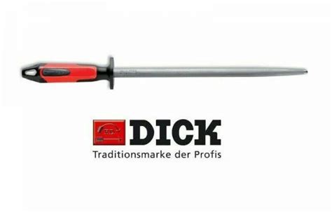 butcher s 14 fdick regular round cut sharpening steel red black 35cm butchers paradise