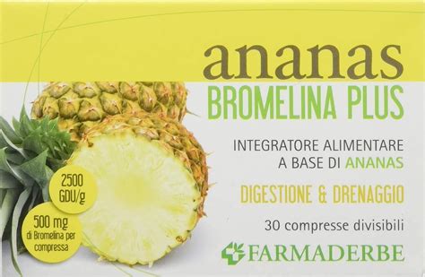 Farmaderbe 67977 Ananas Bromelina Plus Integratore Alimentare 30