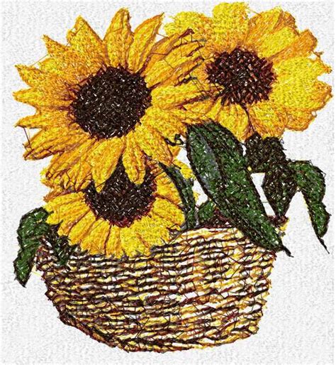 sunflower embroidery pattern / Items similar to 3-in-1 sunflower hand ...