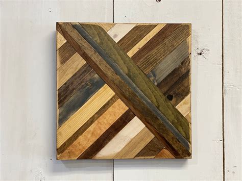 Wood Wall Art Wood Art Rustic Wood Art Reclaimed Wood Wall Art In