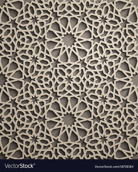 Brown Background Islamic Ornament Royalty Free Vector Image