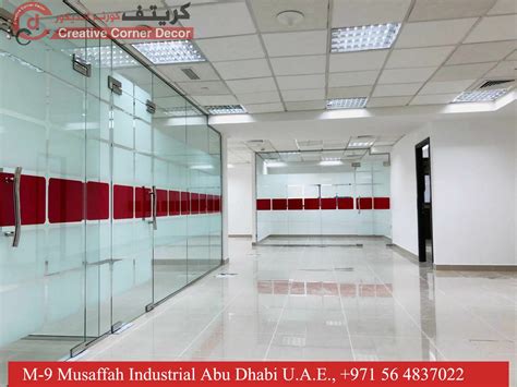 Glass Partition And Wooden Partitions In Uae Glass Partition Interior Fitout Work In Office