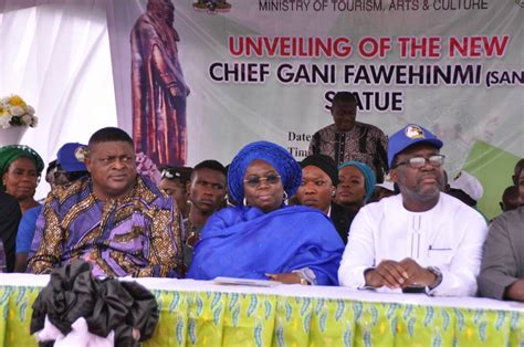 Exclusive Images From The Unveiling Of Chief Gani Fawehinmis Statue