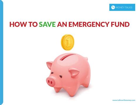 How To Save An Emergency Fund Talks With Money