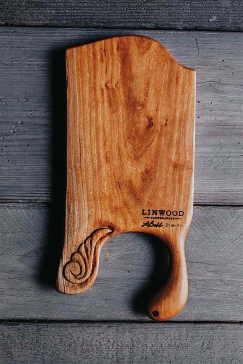 97 Carved Cherry Cutting Board Linwood