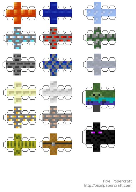 Papercraft More Toys Minecraft Printables Minecraft Pictures