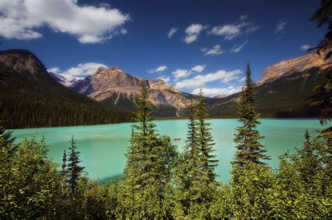 Mountains Scenery Lake Parks Canada Sky Trees