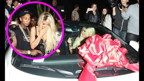 Tyga Surprises Kylie Jenner With A 320000 Ferrari For Her 18th