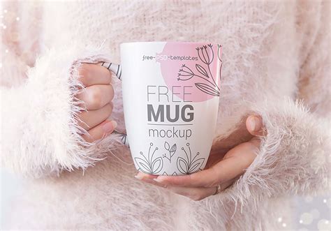 Free Set Of Realistic Mug Mockups Psd