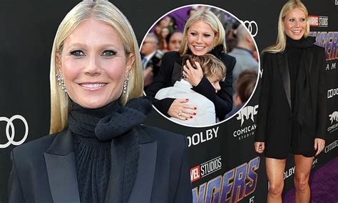 Gwyneth Paltrow Embraces Son Moses In Rare Public Sighting At The La Premiere Of Avengers Endgame