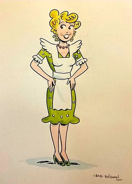 Blondie Bumstead Domestic Goddess In Arthur Chertowskys Artist Craig Boldman Comic Art