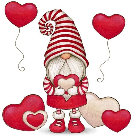 unbelievable valentines day gnome png gonk clipart love cute hand drawn etsy valentines