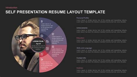 Self Presentation Powerpoint Template Creative Resume Ppt Layout