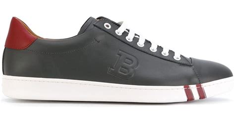 Bally Leather Classic Sneakers In Grey Gray For Men Lyst
