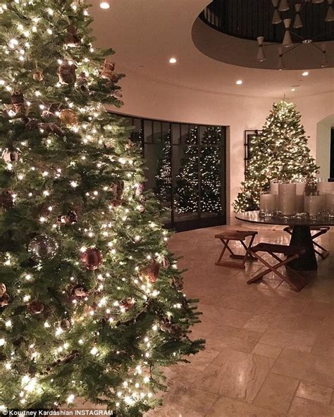 Kourtney Kardashian Shows Off Her Christmas Trees After Mother Kris Jenners Seasonal