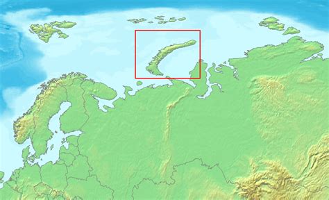 Rusland landmark gedetailleerde reizen achtergrond. Nova Zembla - Wikipedia