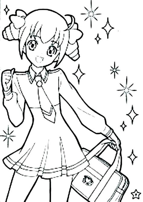 School Girl Coloring Pages At Free