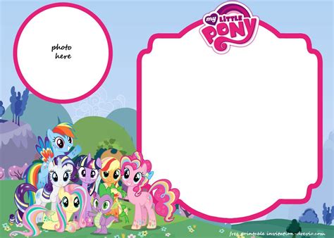 My Little Pony Birthday Card Free Printable
