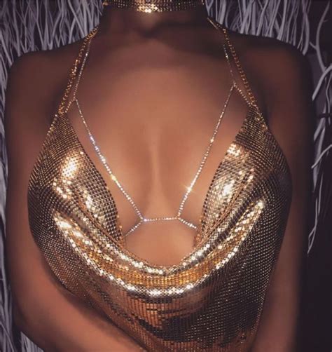 Sexy Women Shiny Crystal Rhinestone Bra Chest Body Chains Bikini Fashion Jewelry EBay