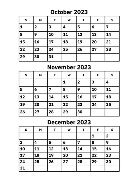 Calendar 2023 October To December Get Calendar 2023 Update