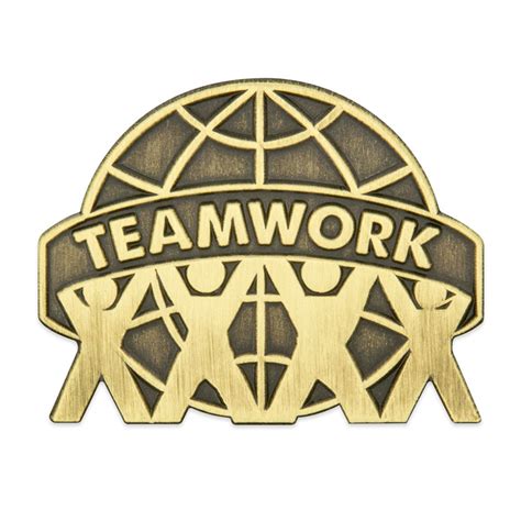 Antique Gold Teamwork Pin Pinmart