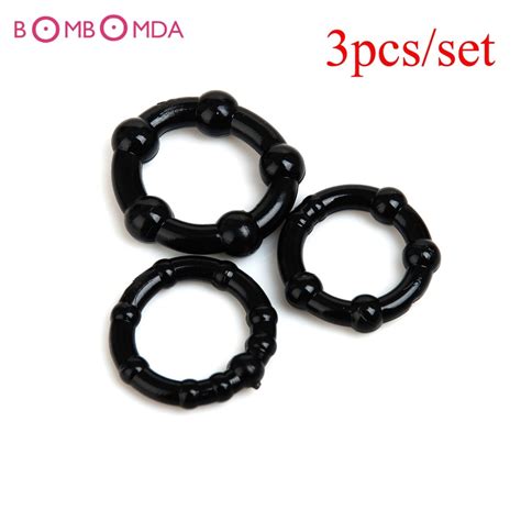 3pcsset High Quality New Hot Silicone Cock Rings Delay Ejaculation