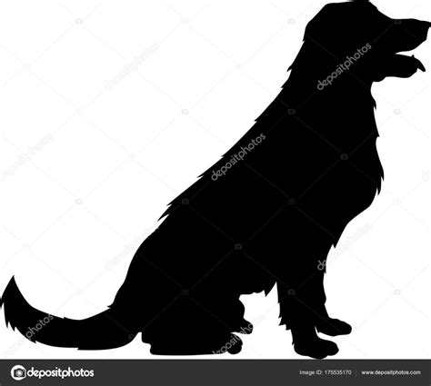 Sitting Dog Vector Silhouette Stock Vector Image By ©heitorjose 175535170