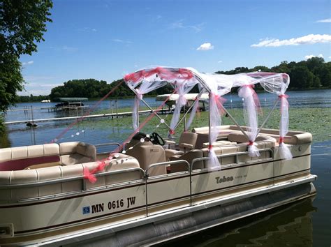 Maybe you would like to learn more about one of these? Come in on a pontoon boat for a lake wedding | Boat ...