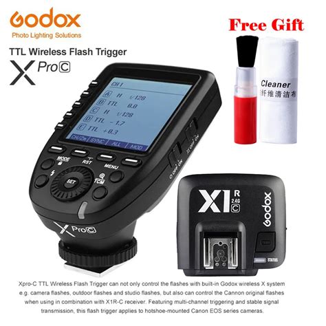 godox xpro c e ttl ii 2 4g x system wireless control remote trigger with x1r c controller