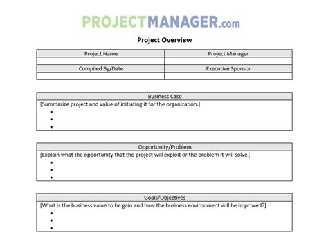 Free 12 Sample Project Overview Templates In Pdf Ms Word Gambaran