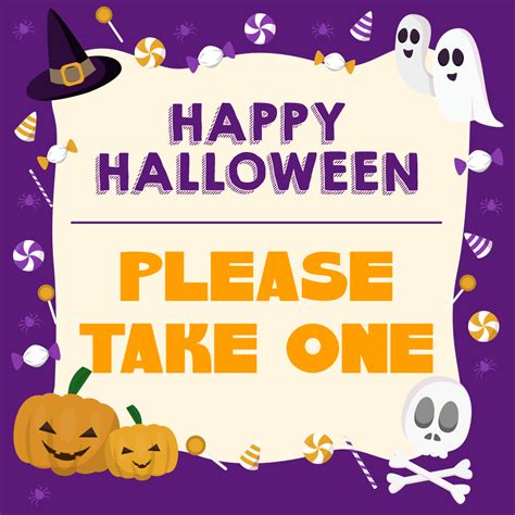Free Printable Trick Or Treat Sign