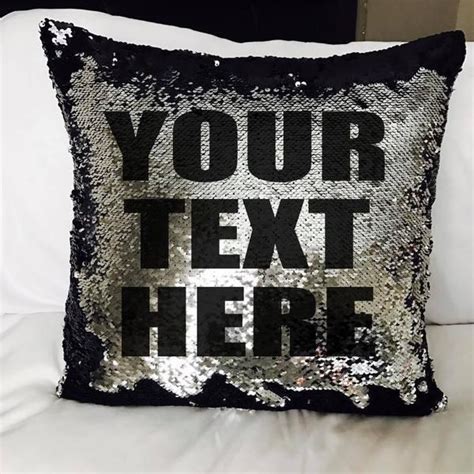 Mermaid Reversible Sequin Pillow This Listing Is For One Custom Text