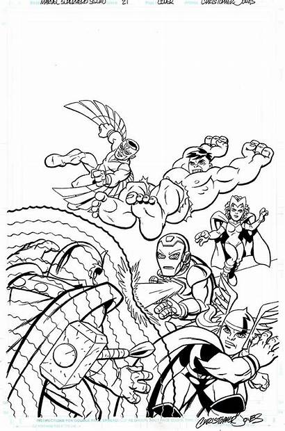 Coloring Superhero Pages Marvel Super Hero Squad