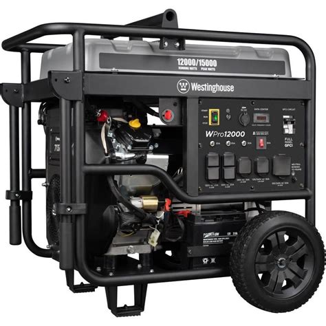 Pulsar pg12000b dual fuel gasoline/propane powered electric/recoil start portable generator. Westinghouse Pro 15000-Watt Gasoline Portable Generator With Engine 12000 in 2020 | Portable ...