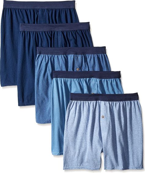 Hanes Mens Tagless® Comfortsoft® Knit Boxers With Comfortsoft® Waistband 5 Pack Uk