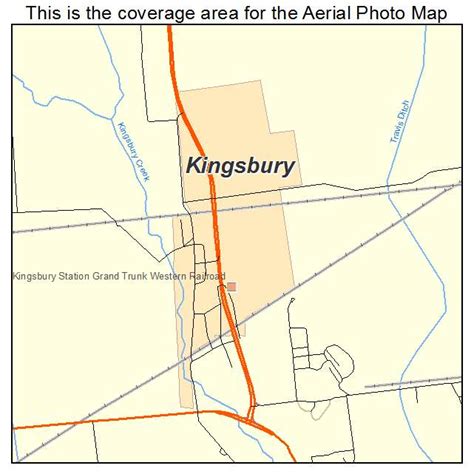 Aerial Photography Map Of Kingsbury In Indiana