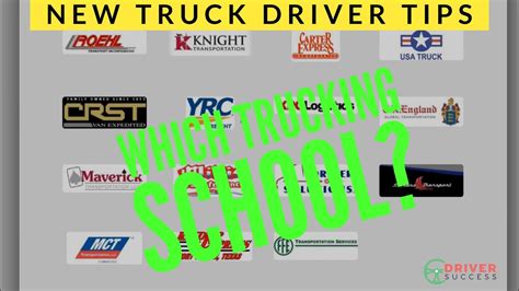 New Truck Driver Tips And Advice Trucking Companies With Training Cdl