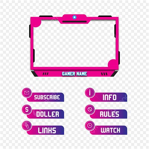 Live Streaming Clipart Hd Png Twitch Stream Live Overlay Screen Pink