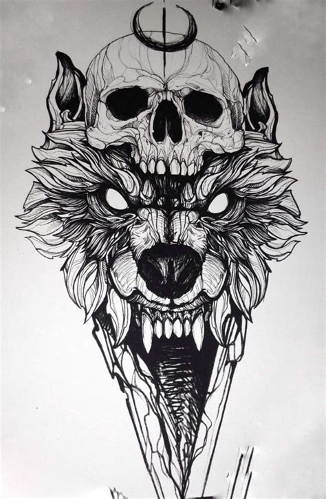 Wolf Head Tattoo Design Tyson Barlow