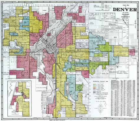 New In Whg 1938 Redlining Map Of Denver Denver Public Library