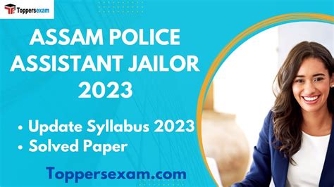 ASSAM POLICE ASSISTANT JAILOR Update Syllabus 2023 Solved Paper Study