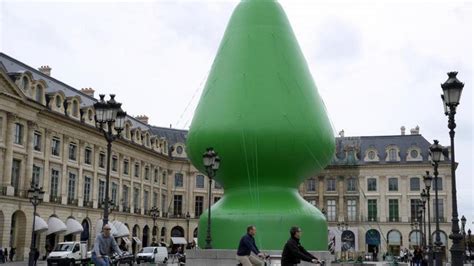 Inflatable Christmas Tree Erected In Paris Mistaken For Giant Butt Plug