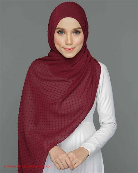abaya solid color bubble chiffon scarf for women fashion soft hijab long scarf wrap scarves