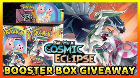 Pokémon cosmic eclipse is the twelfth and final main expansion to the pokémon sun & moon series. Pokemon Cosmic Eclipse - Booster Box Giveaway - YouTube