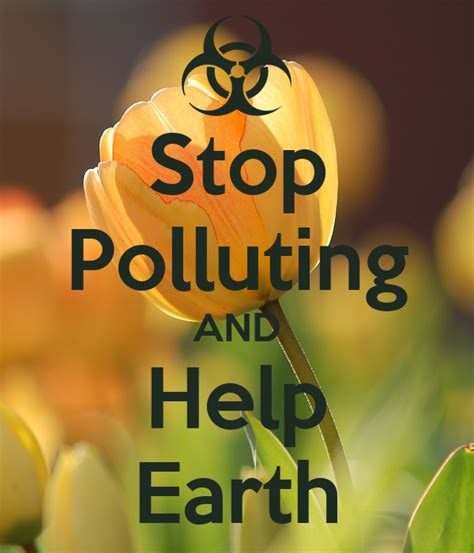 Stop Polluting And Help Earth Keep Calm And Carry On Image Generator