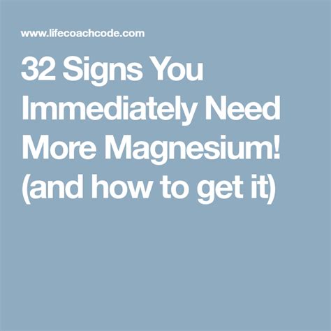 32 signs you immediately need more magnesium and how to get it how to heal yourself
